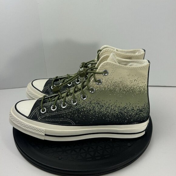 Converse Chuck 70 Hi Mens Size 7 Womens Size 9 Splatter Green Sneakers - Picture 3 of 8